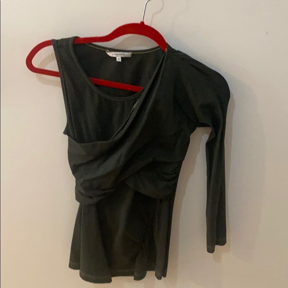 Carven One Shoulder Top Sz S